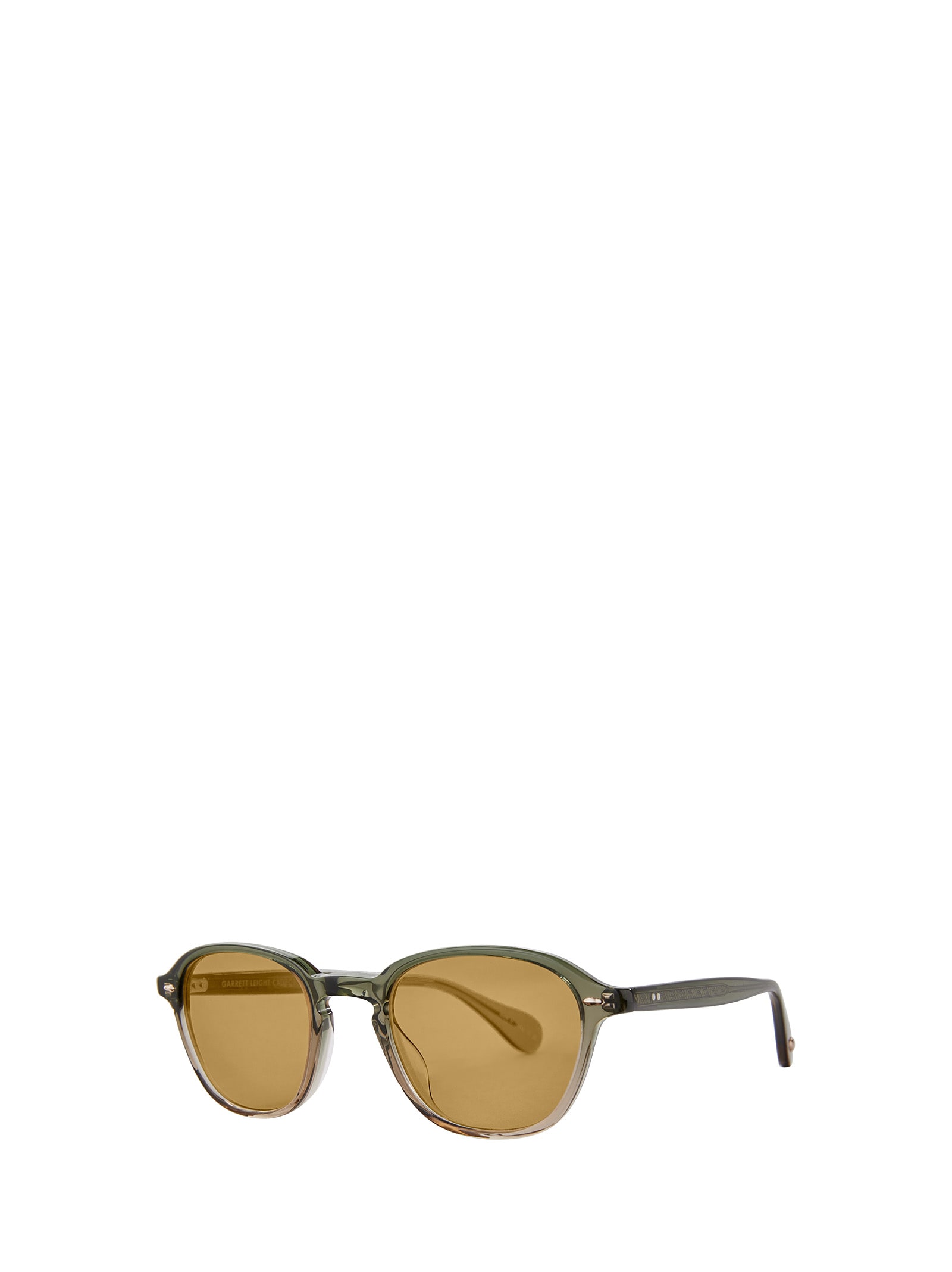 Shop Garrett Leight Gilbert Sun Cyprus Fade/pure Maple Sunglasses