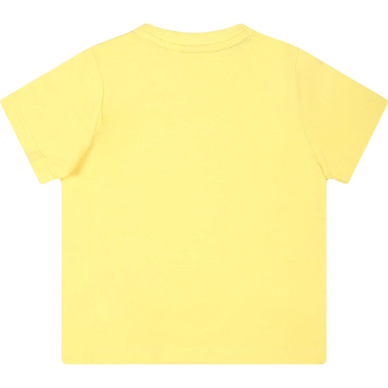 Shop Hugo Boss Yellow T-hirt For Baby Boy With Logo