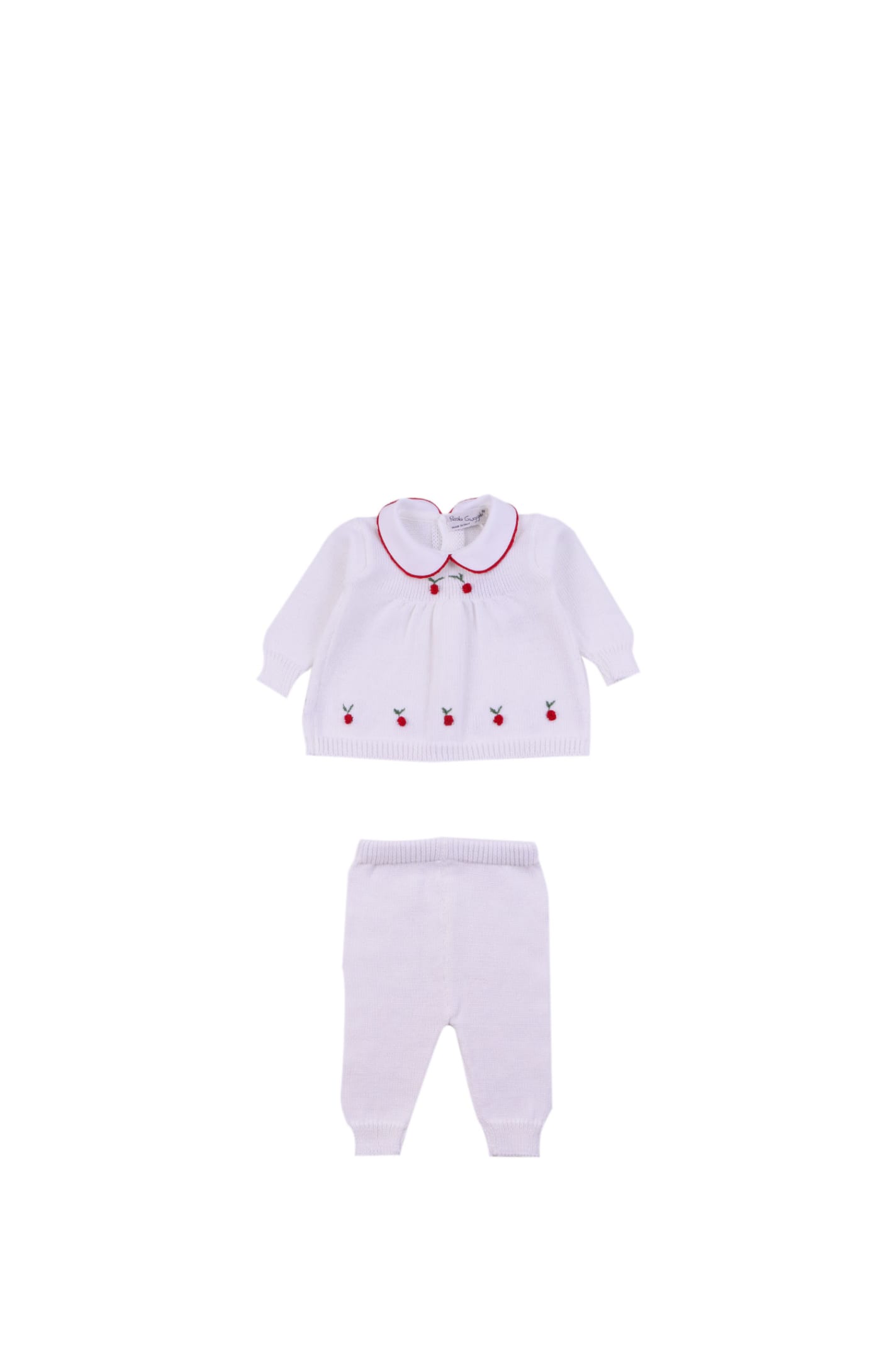 Piccola Giuggiola Babies' Cotton Suit In White