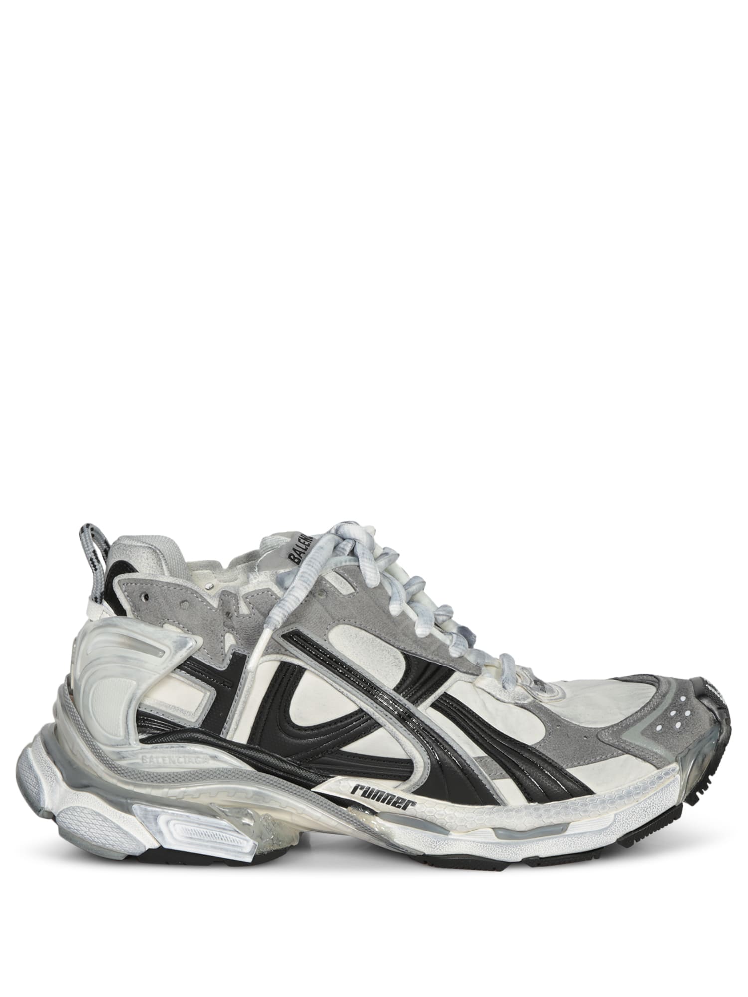 Runner Sneakers White-black-grey