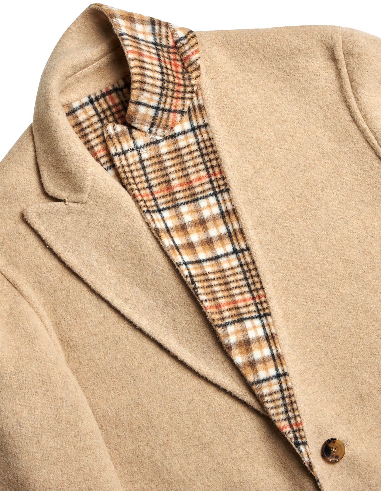 Shop Etro Beige Reversible Coat In Brown