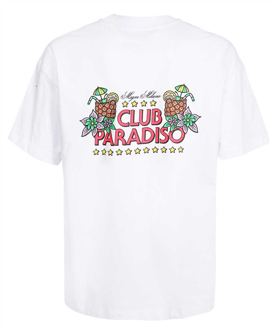 Msgm Club Paradiso Cotton T-shirt In White