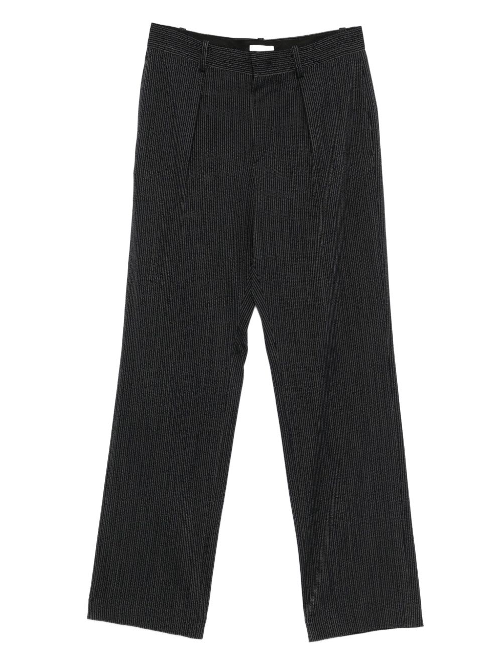 Isabel Marant Pinstriped Trousers With Pleat In Black