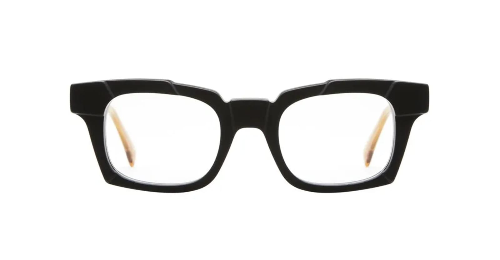 Kuboraum Mask S3 - Black Matt Glasses In Matte Black/transparentcamel