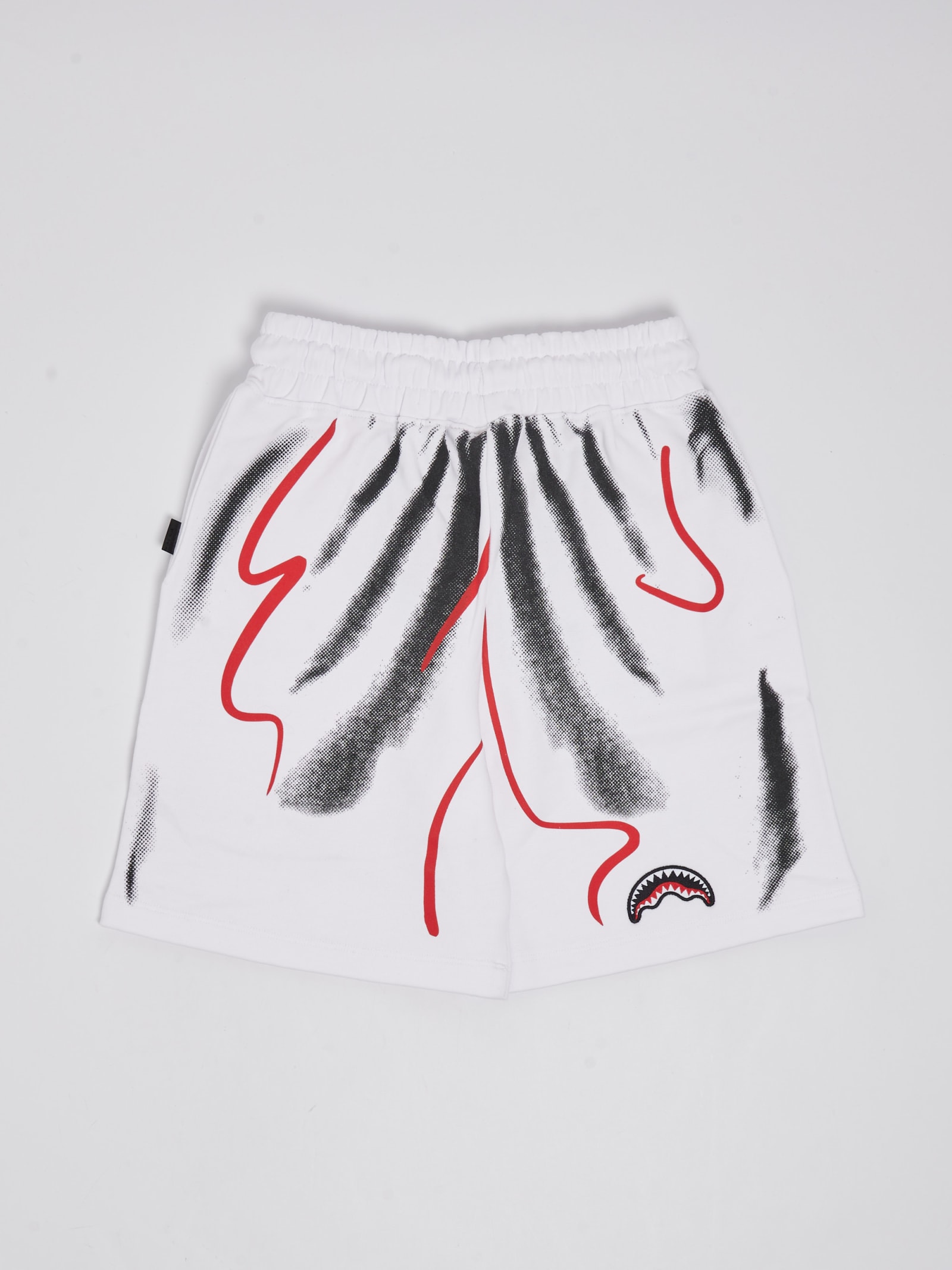 Shop Sprayground Sweatshorts Shorts In Bianco