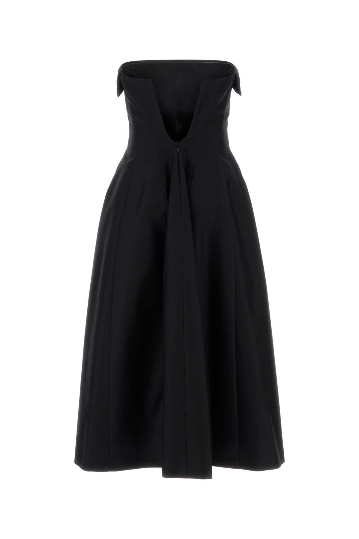 Alberta Ferretti Alberta Ferreti Wool Silk Dress In Black
