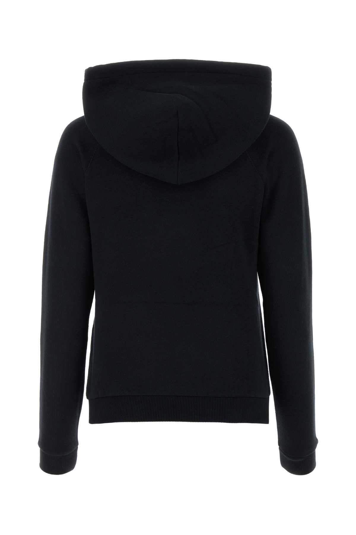 Shop Polo Ralph Lauren Black Cotton Blend Sweatshirt In Poloblack