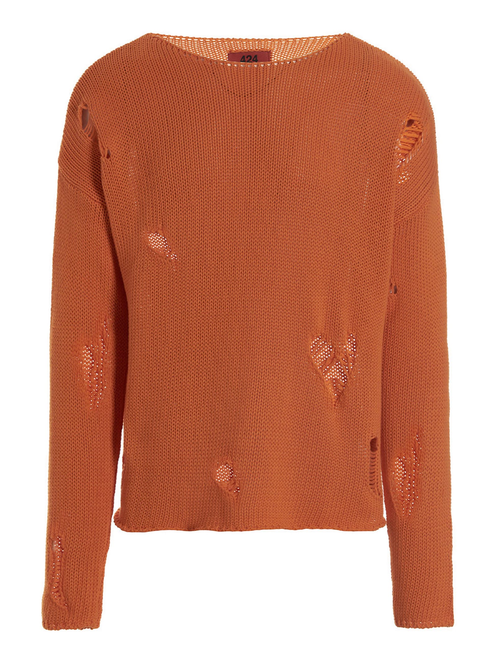 FourTwoFour on Fairfax Crackle Detail Sweater