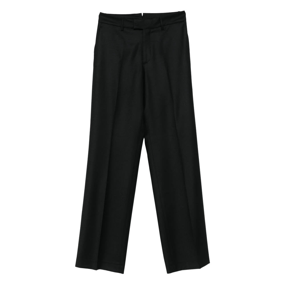 Berwich Pleated Straight-leg Trousers In Black