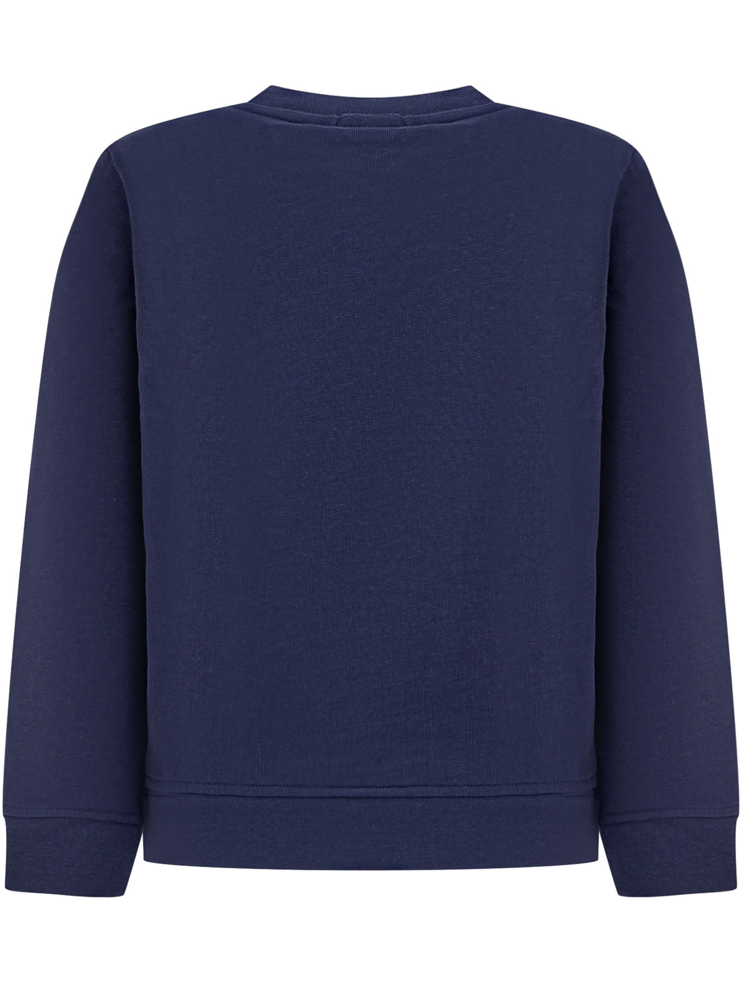 Shop Stella Mccartney Sweatshirt With Logo Disc In Blue
