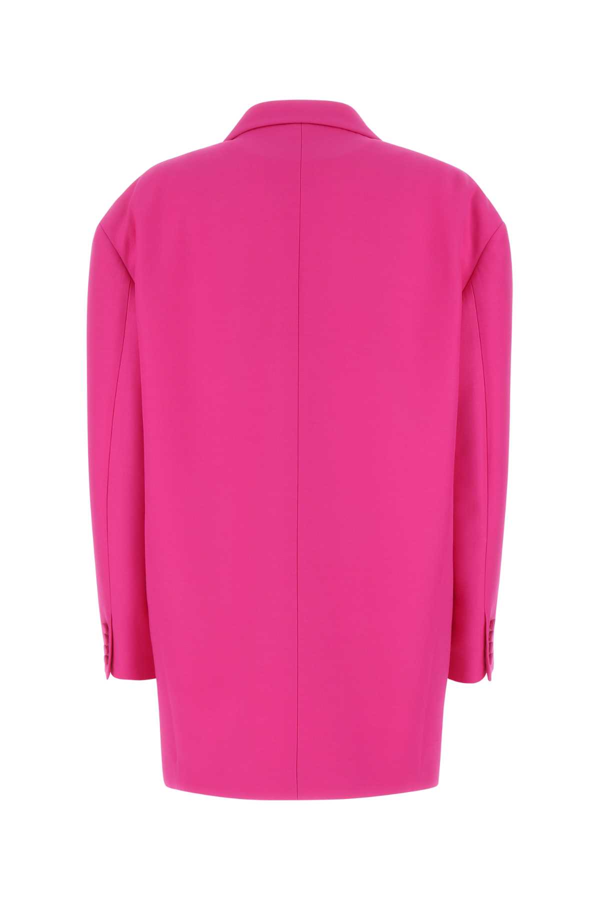 Shop Valentino Pink Pp Wool Blend Oversize Blazer In Uwt