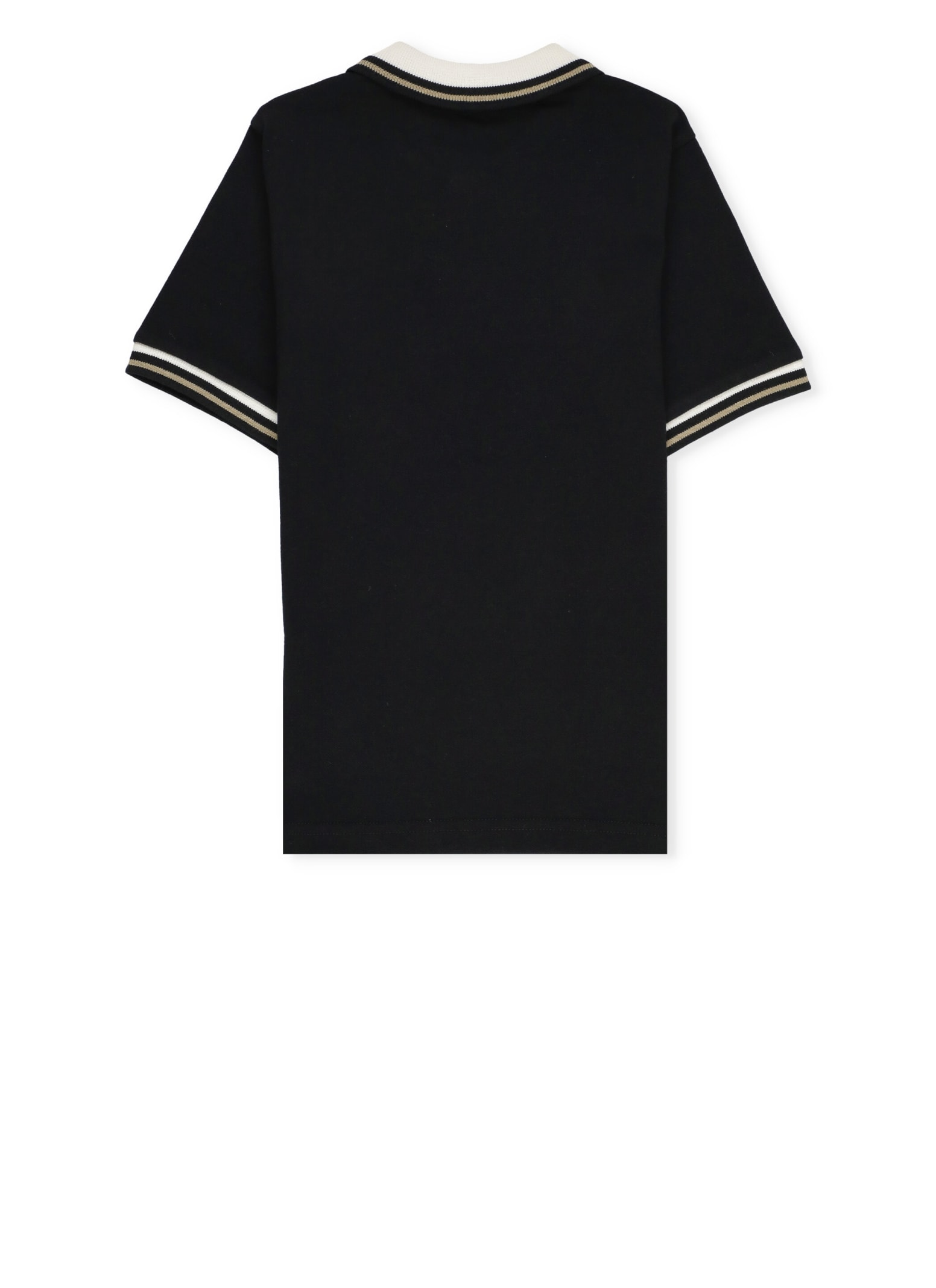 Shop Moncler Logoed Polo Shirt