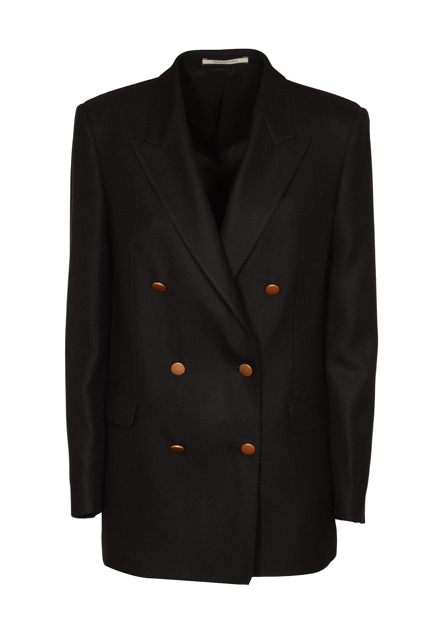 Shop Tagliatore Double-breasted Straight Blazer