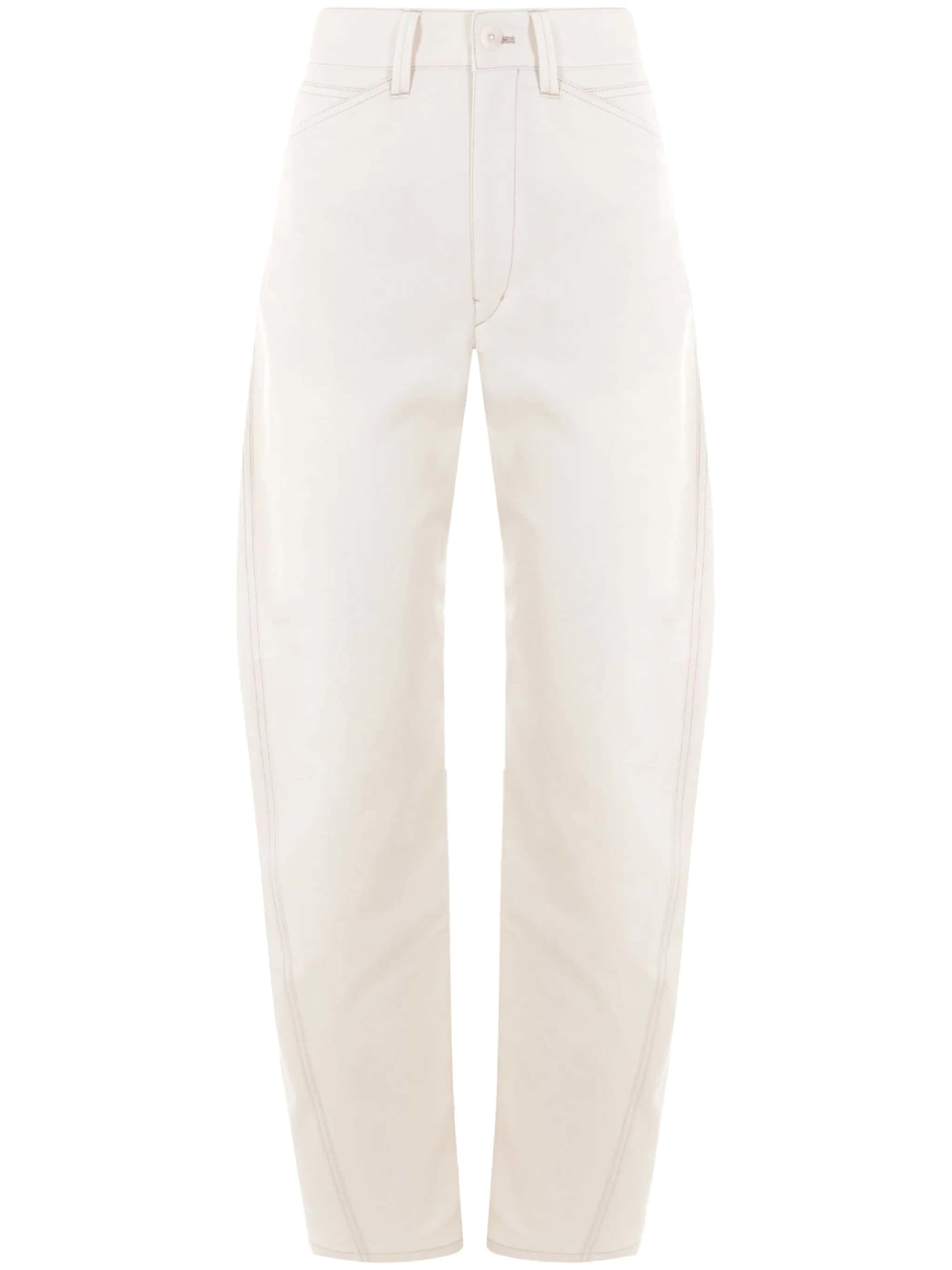 Lemaire Five Pocket Pants In Creamy White