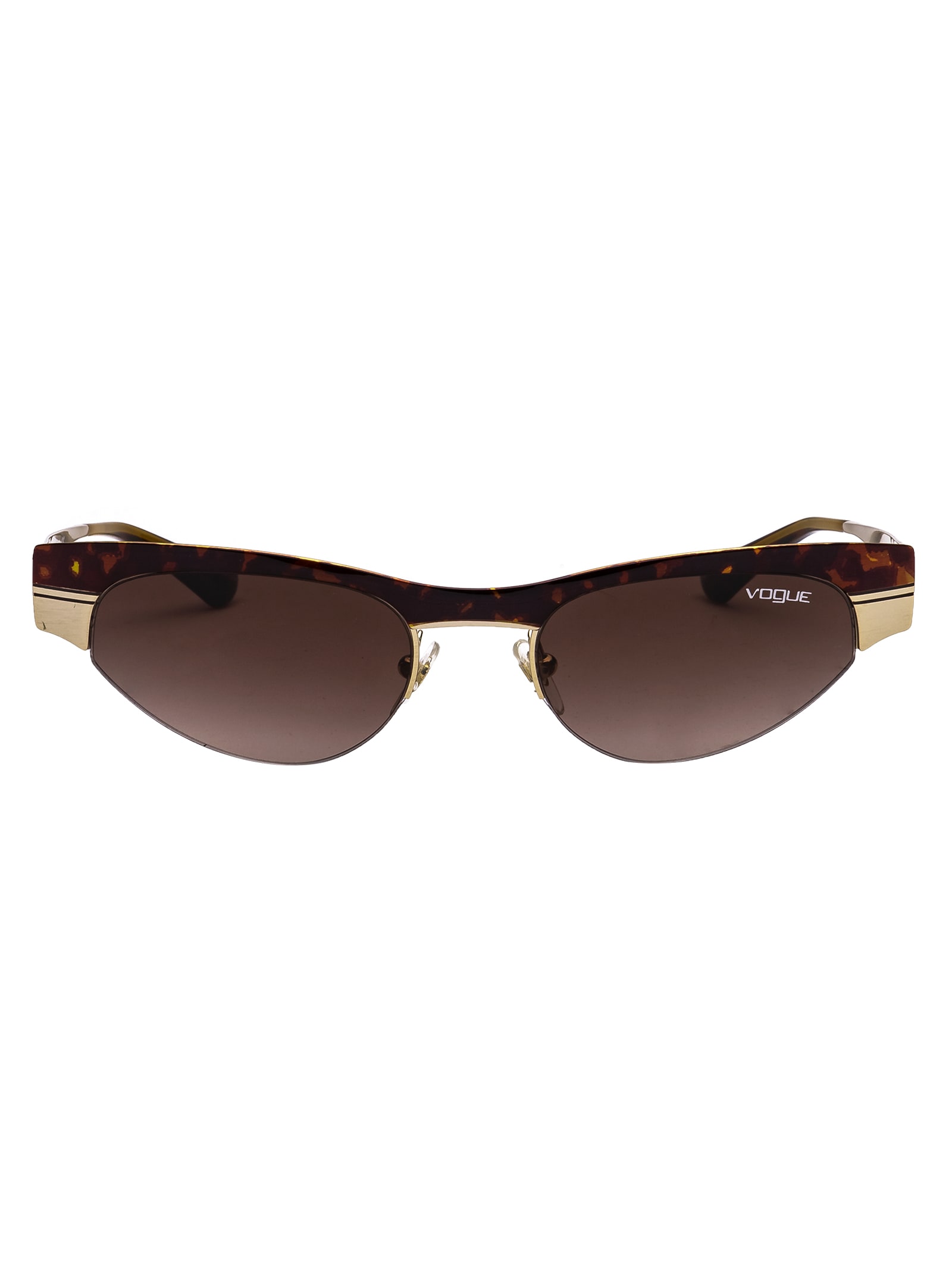 Vogue Eyewear Sunglasses In Havana/Brushed Pale Gold | ModeSens