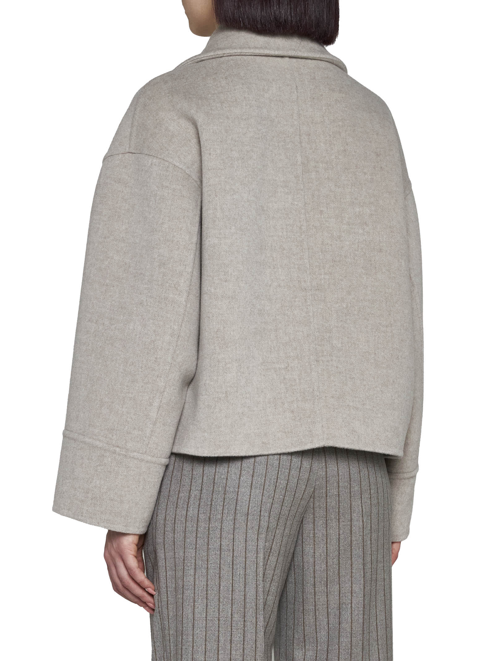 Shop Brunello Cucinelli Coat In Beige Freddo