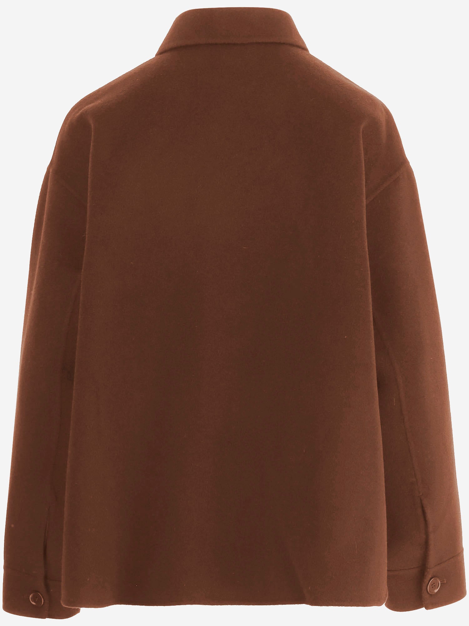 Aspesi Wool Jacket In Brown