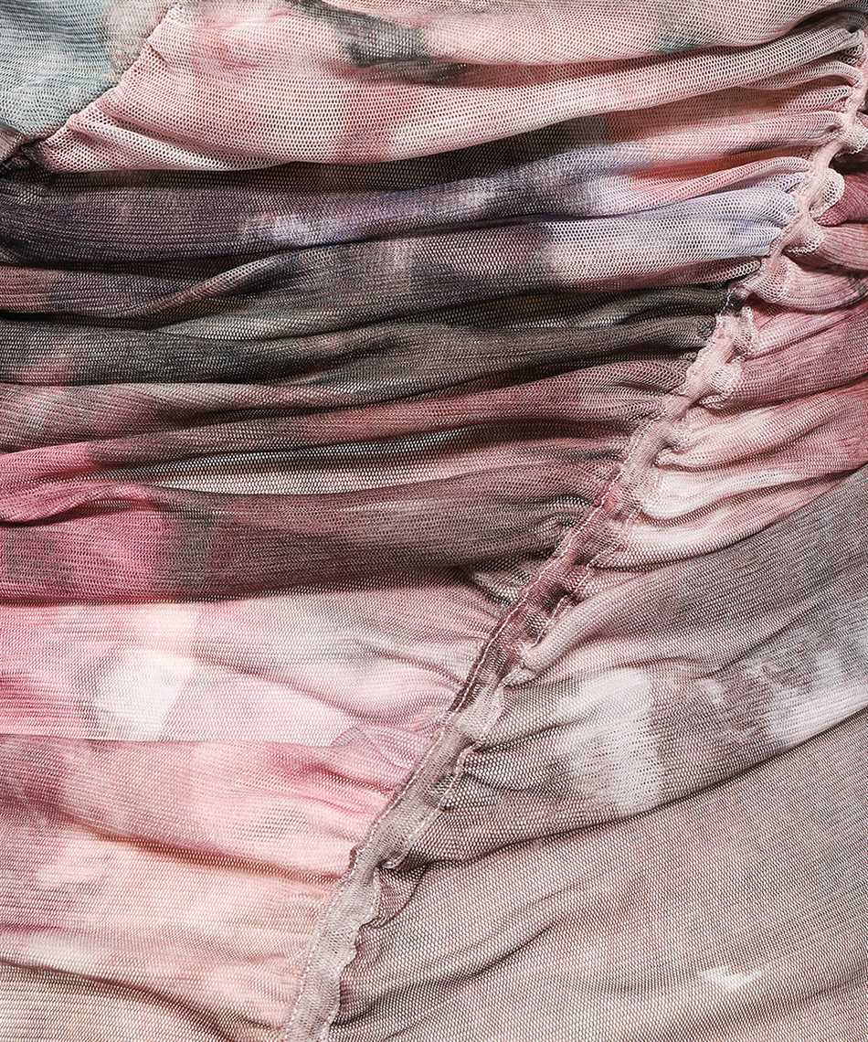 Balmain Pastel-print Tulle Dress In Multi
