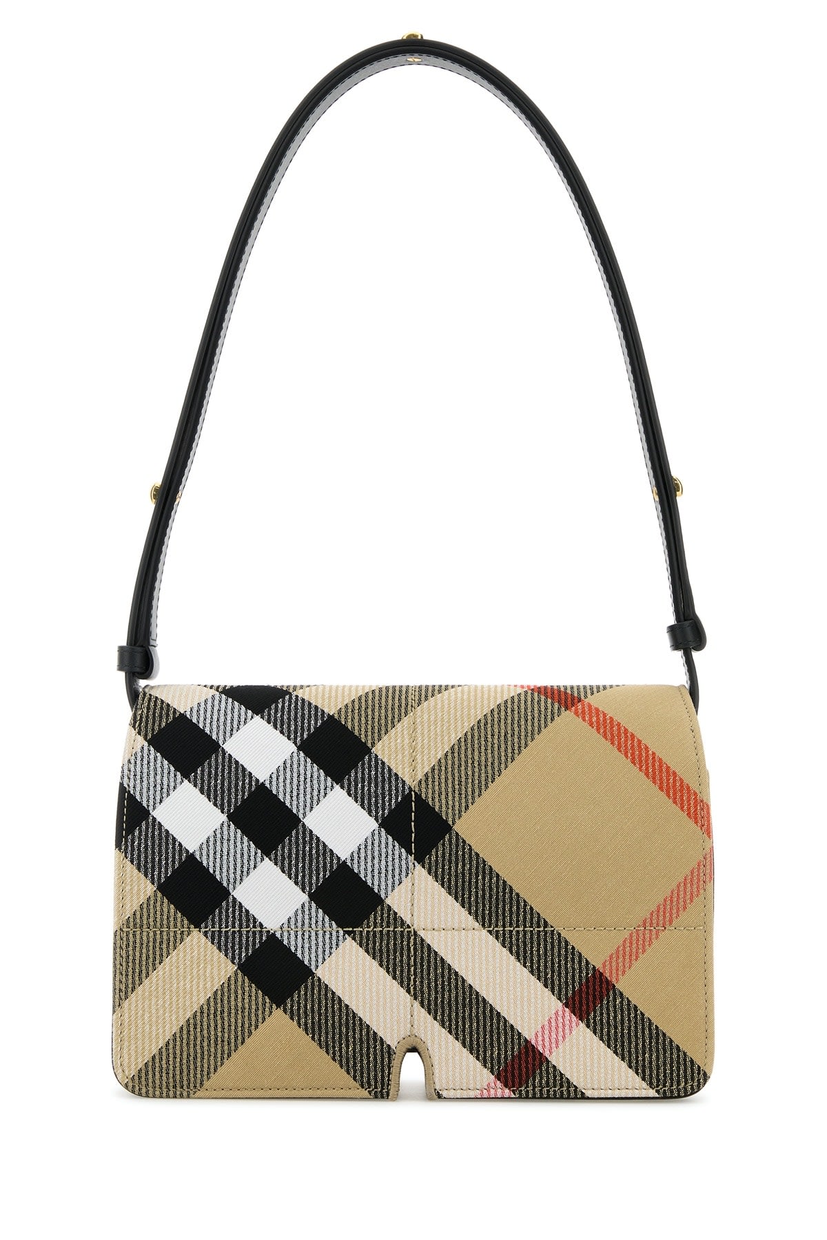 Shop Burberry Ll Snip Shoulder Bag Cj1 In Sandipcheck