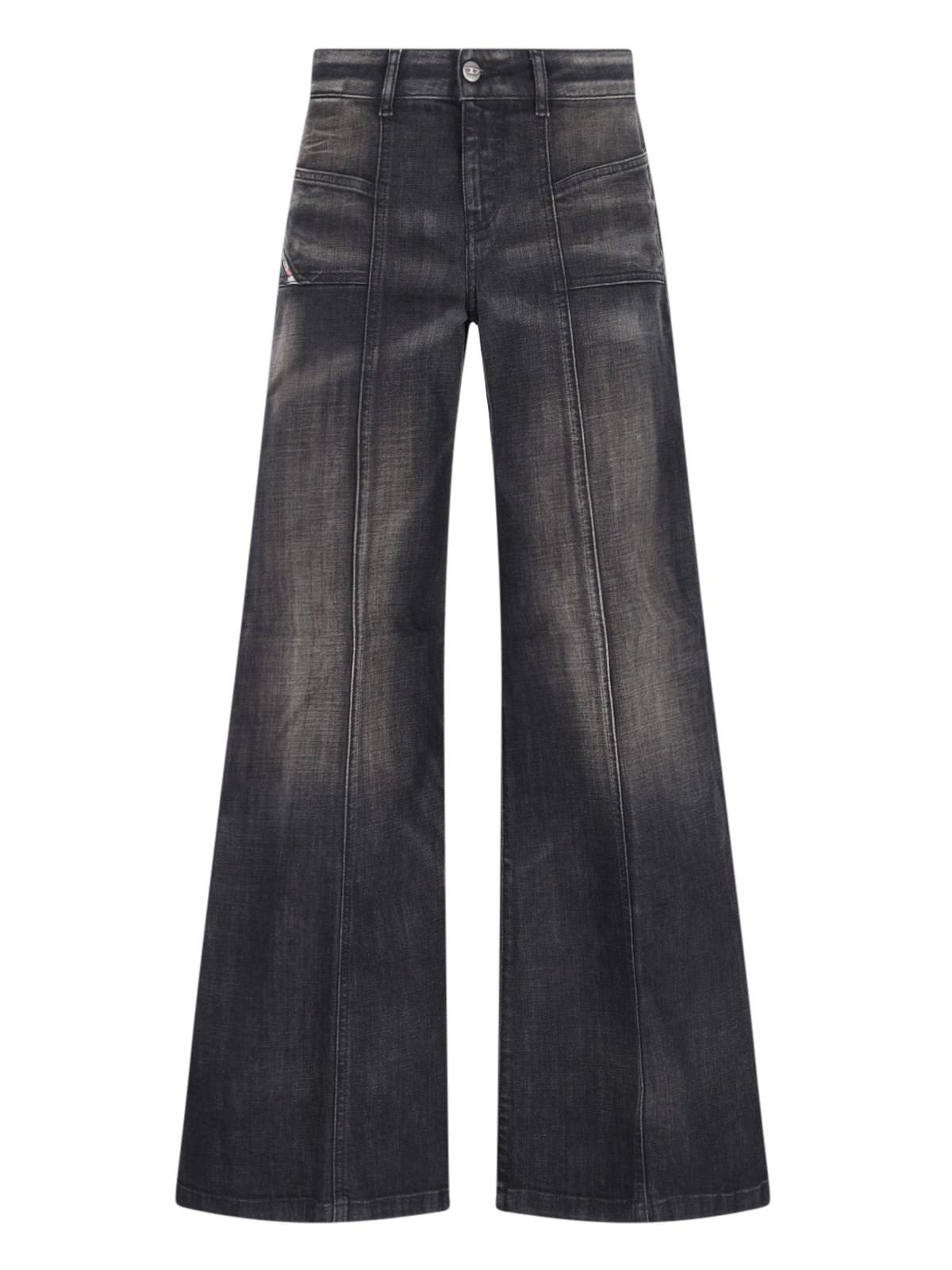 Shop Diesel D-akii Bootcut Jeans In Black