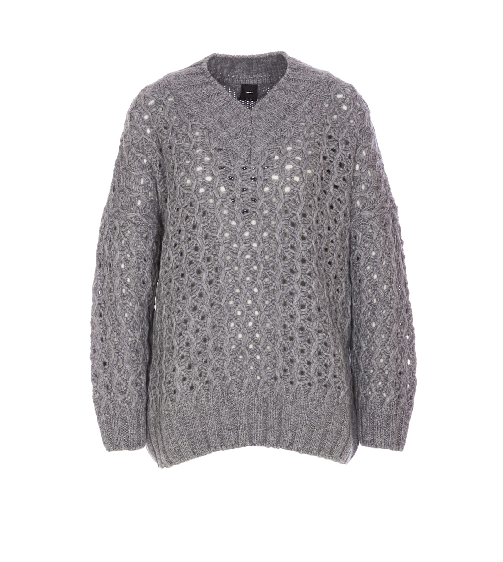 PINKO LONG MAXI DEVON REX SWEATER