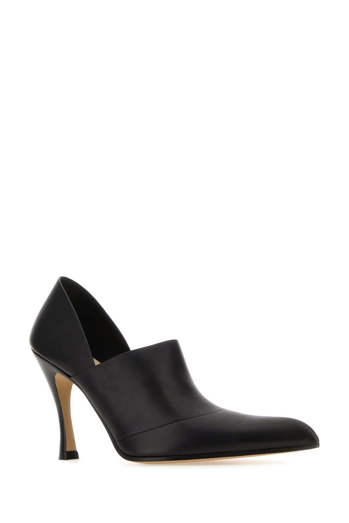 Loewe Leather Comic Folded Pumps 90 In Black