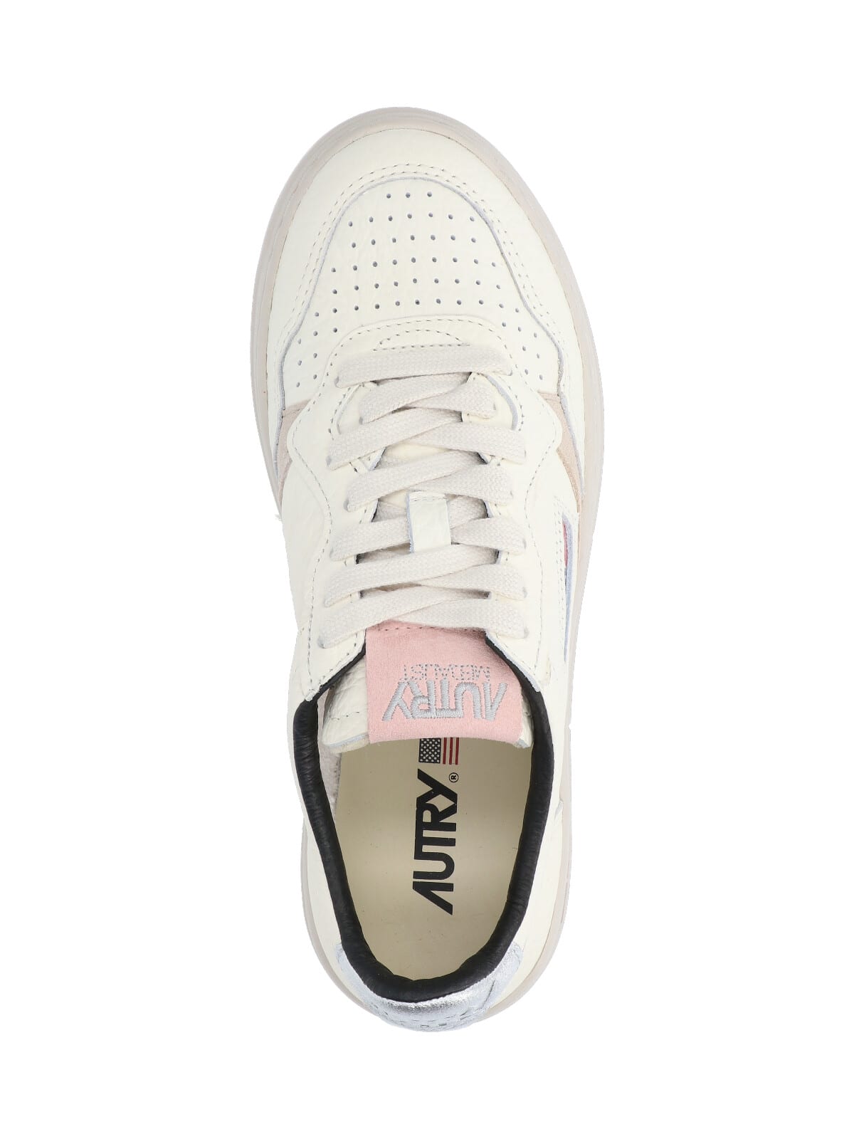 Shop Autry Medalist Low-top Sneakers In Crema