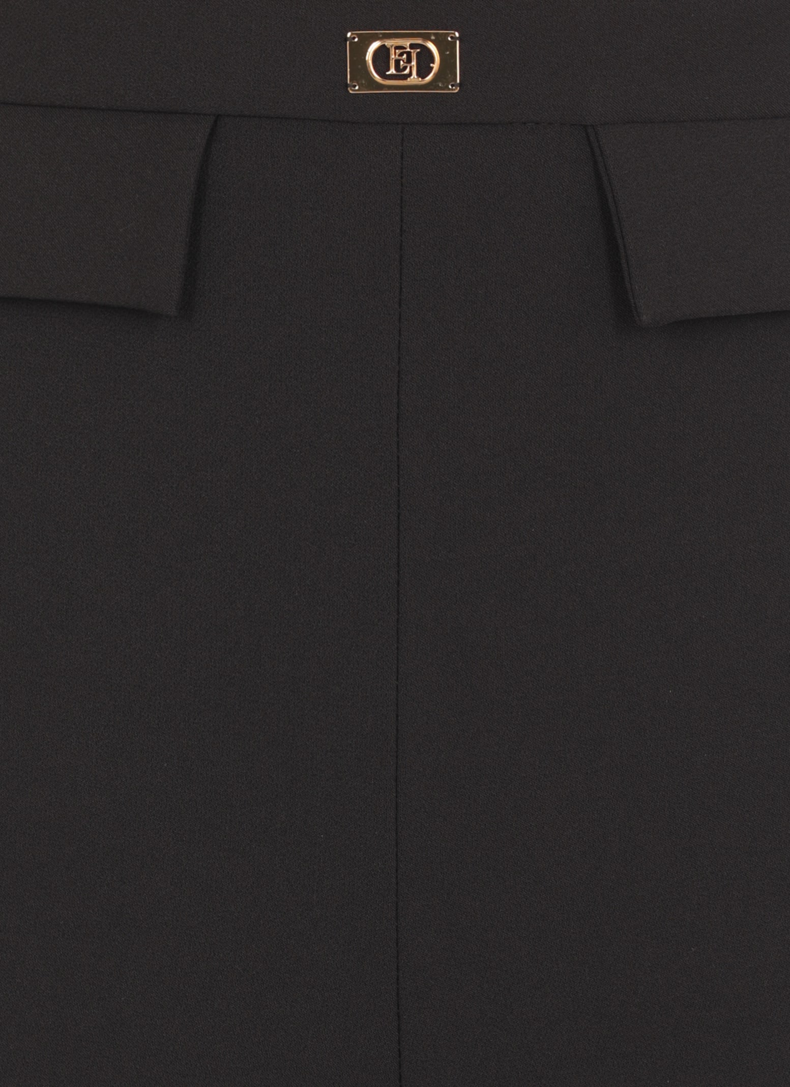 Shop Elisabetta Franchi Trousers In Black