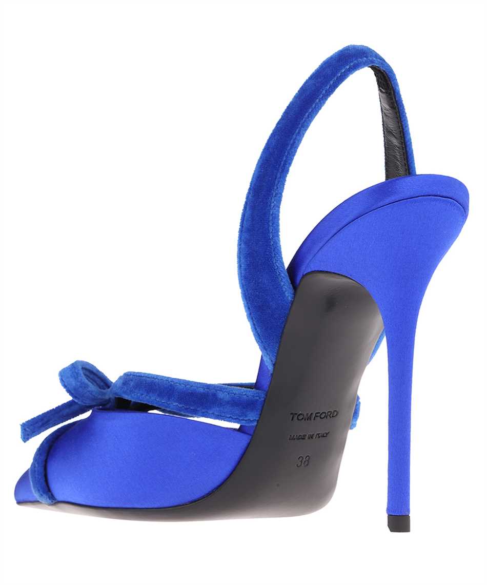 Shop Tom Ford Fabric Slingback Pumps In Blue