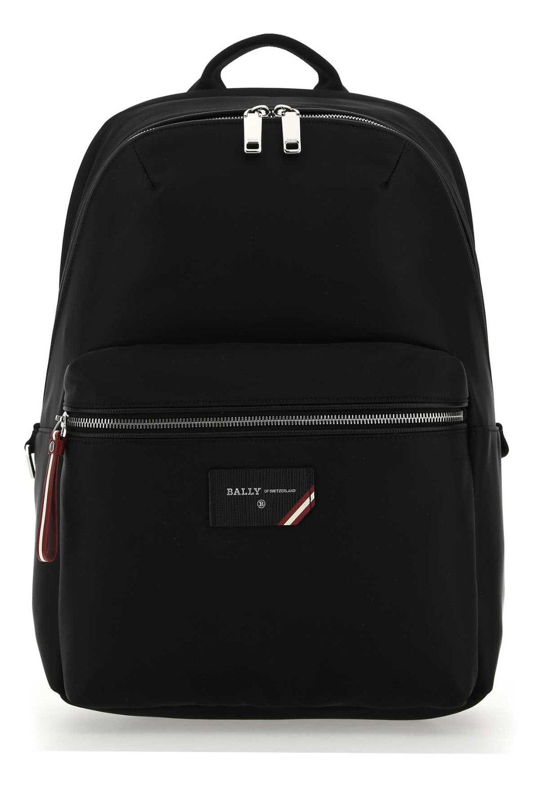Bally Logo Patch Zip-up Backpack