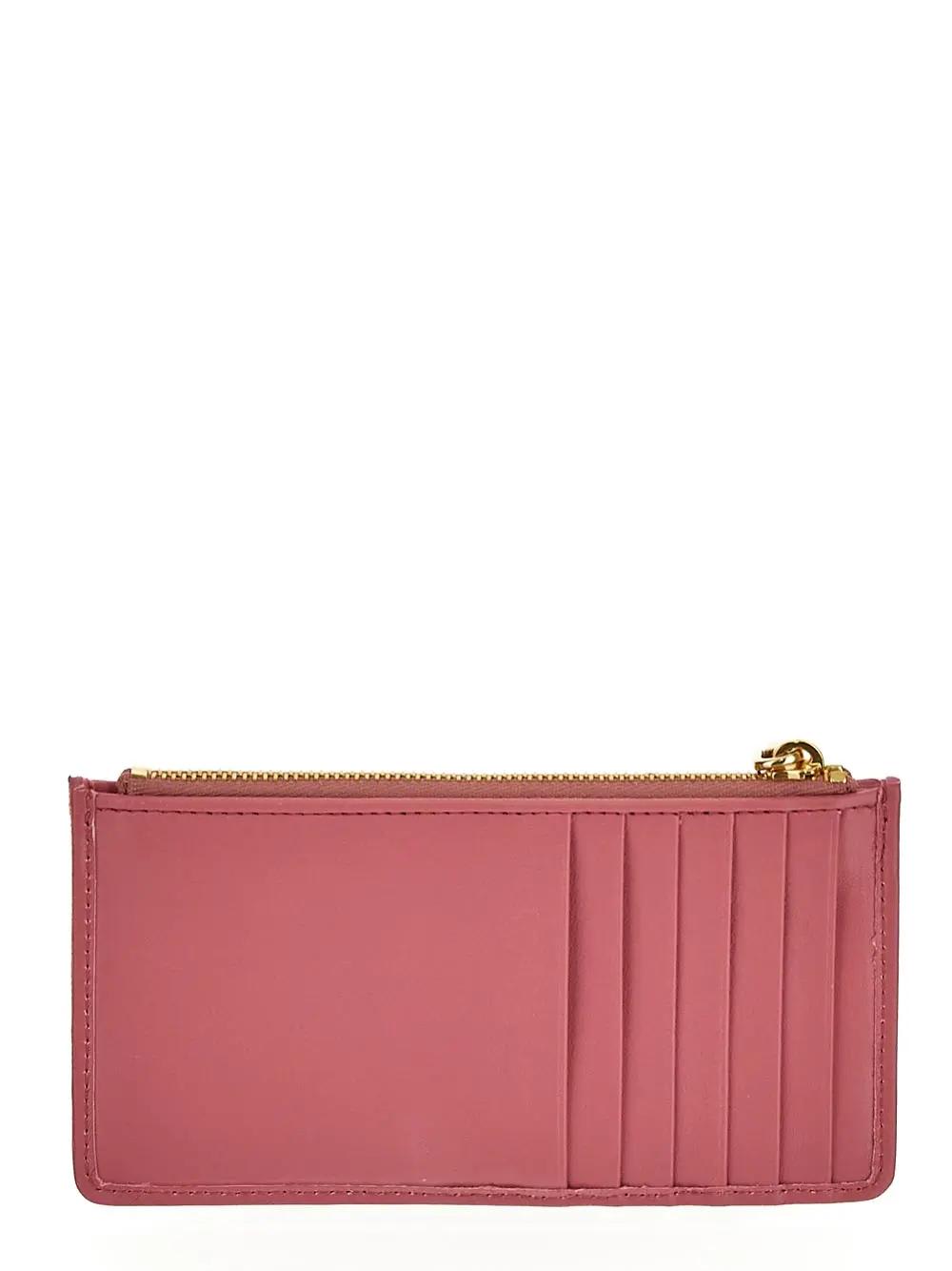 Shop Miu Miu Matelasse Nappa Leather Envelope Wallet In Begonia