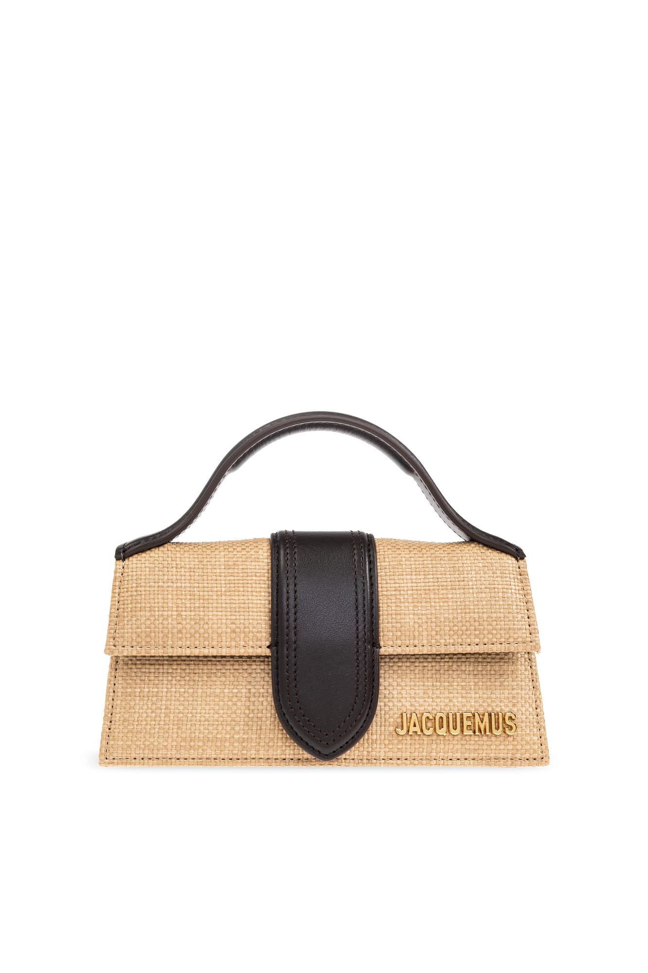 Jacquemus Le Grand Bambino Raffia Effect Shoulder Bag Women In Brown