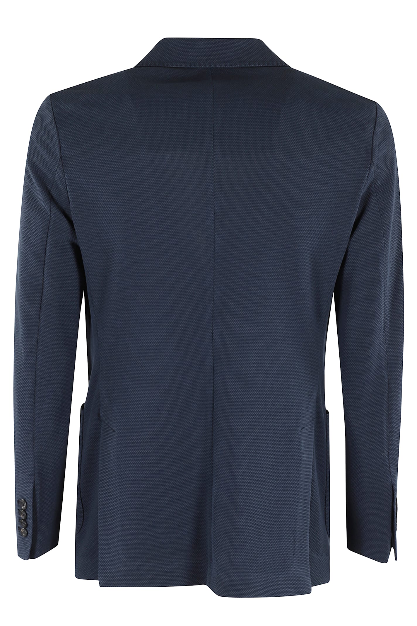 Circolo 1901 Single-breasted Blue Blazer With Honeycomb Texture In Blue