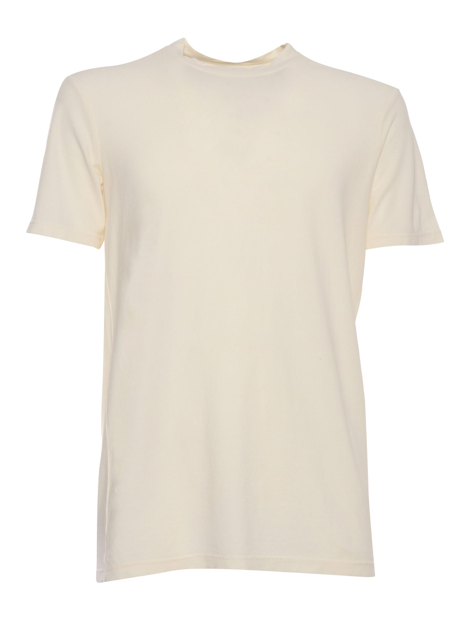 Shop Ballantyne Basic T-shirt In Cream