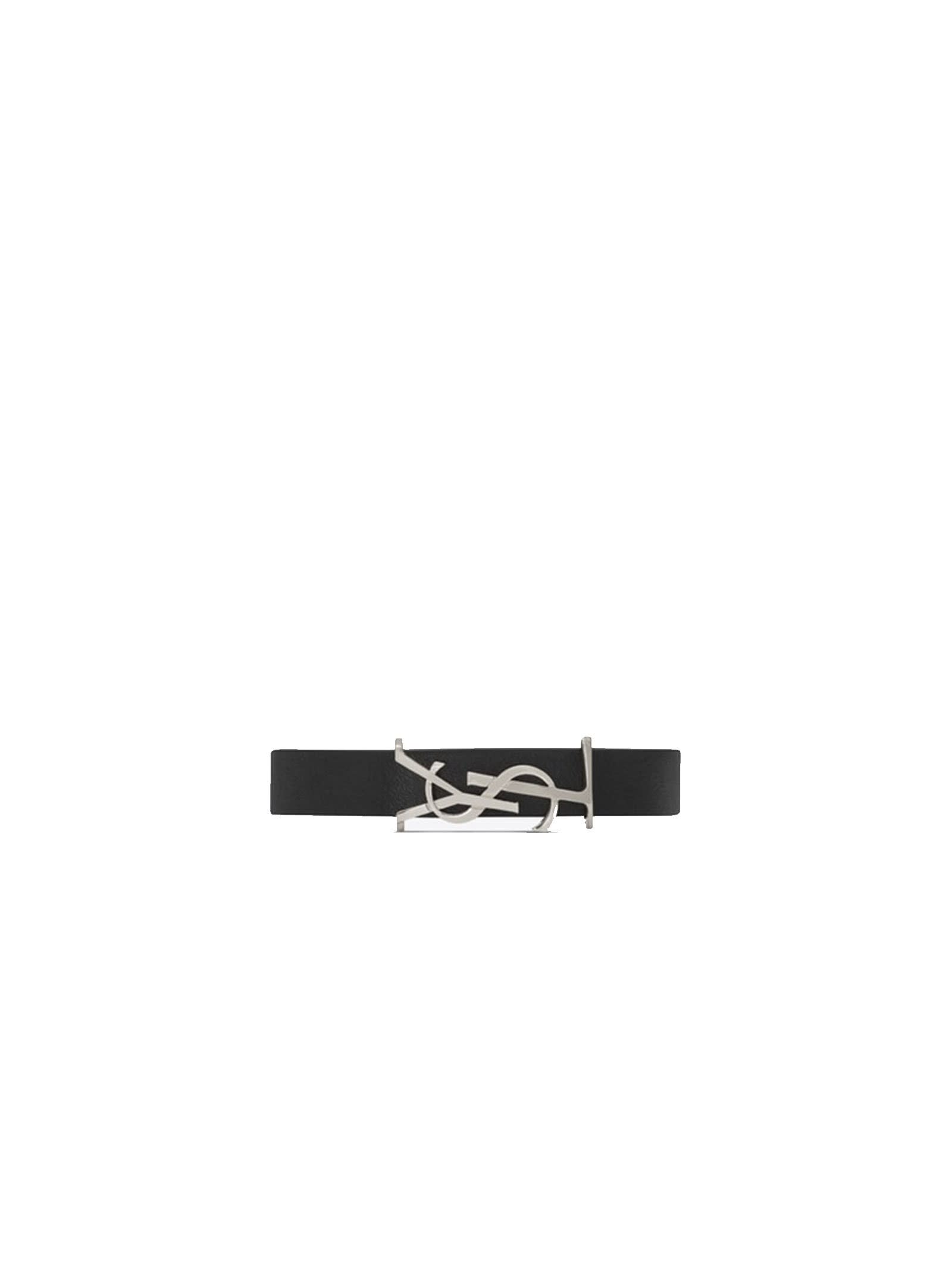 Opyum Bracelet In Black Leather