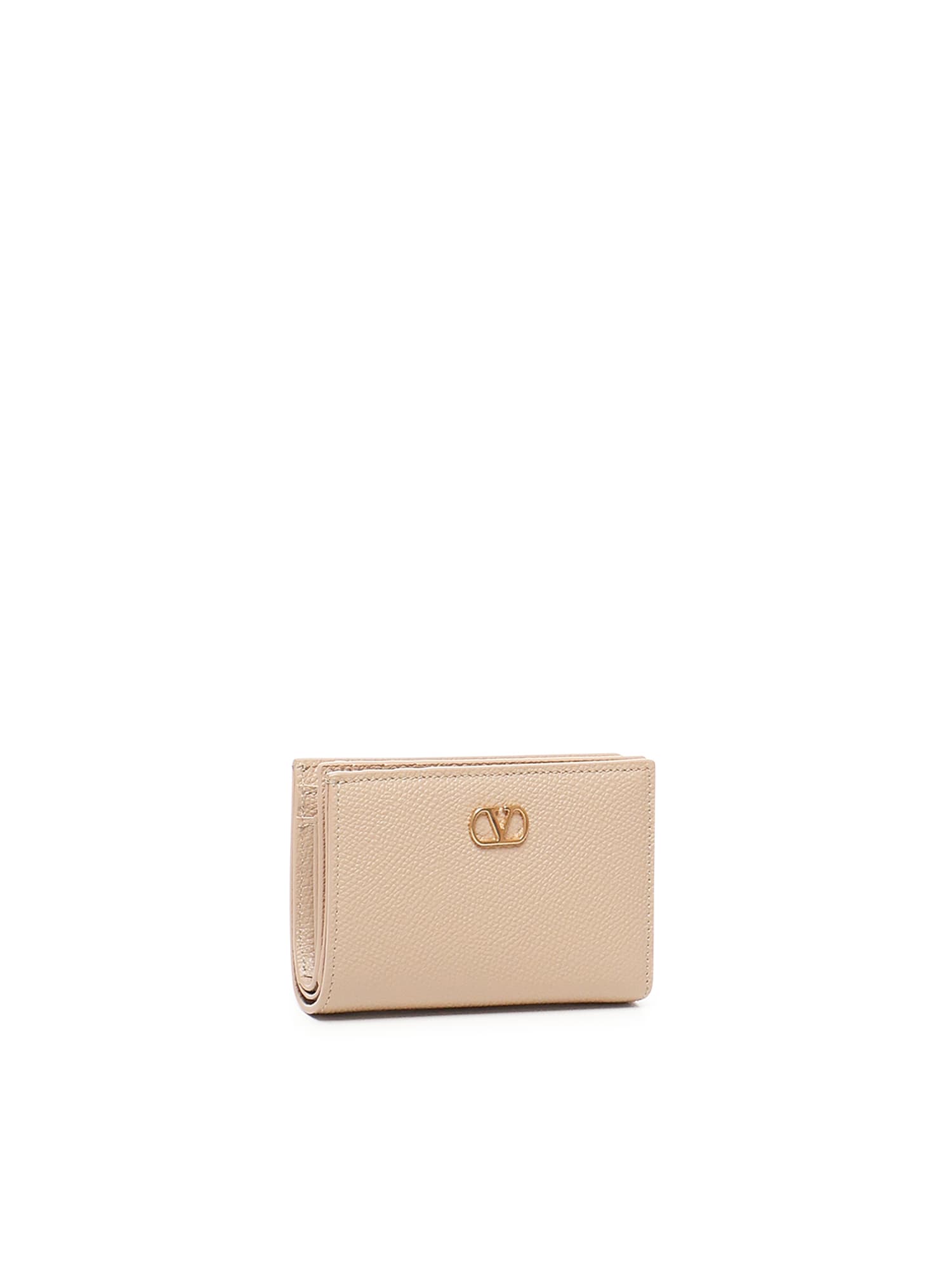 Valentino Wallet With Logo In Burgundy