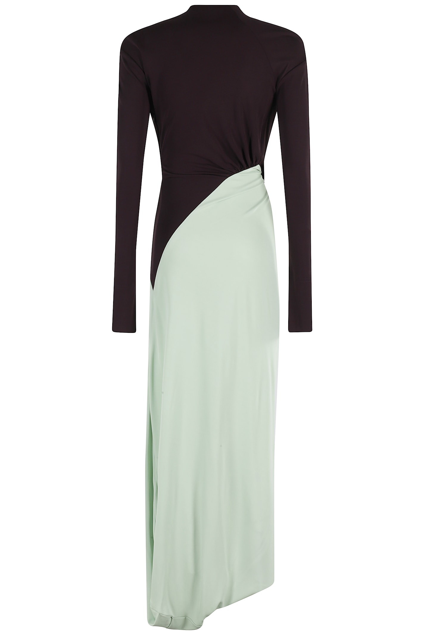 Victoria Beckham Colorblock Knot Detail Jersey Gown