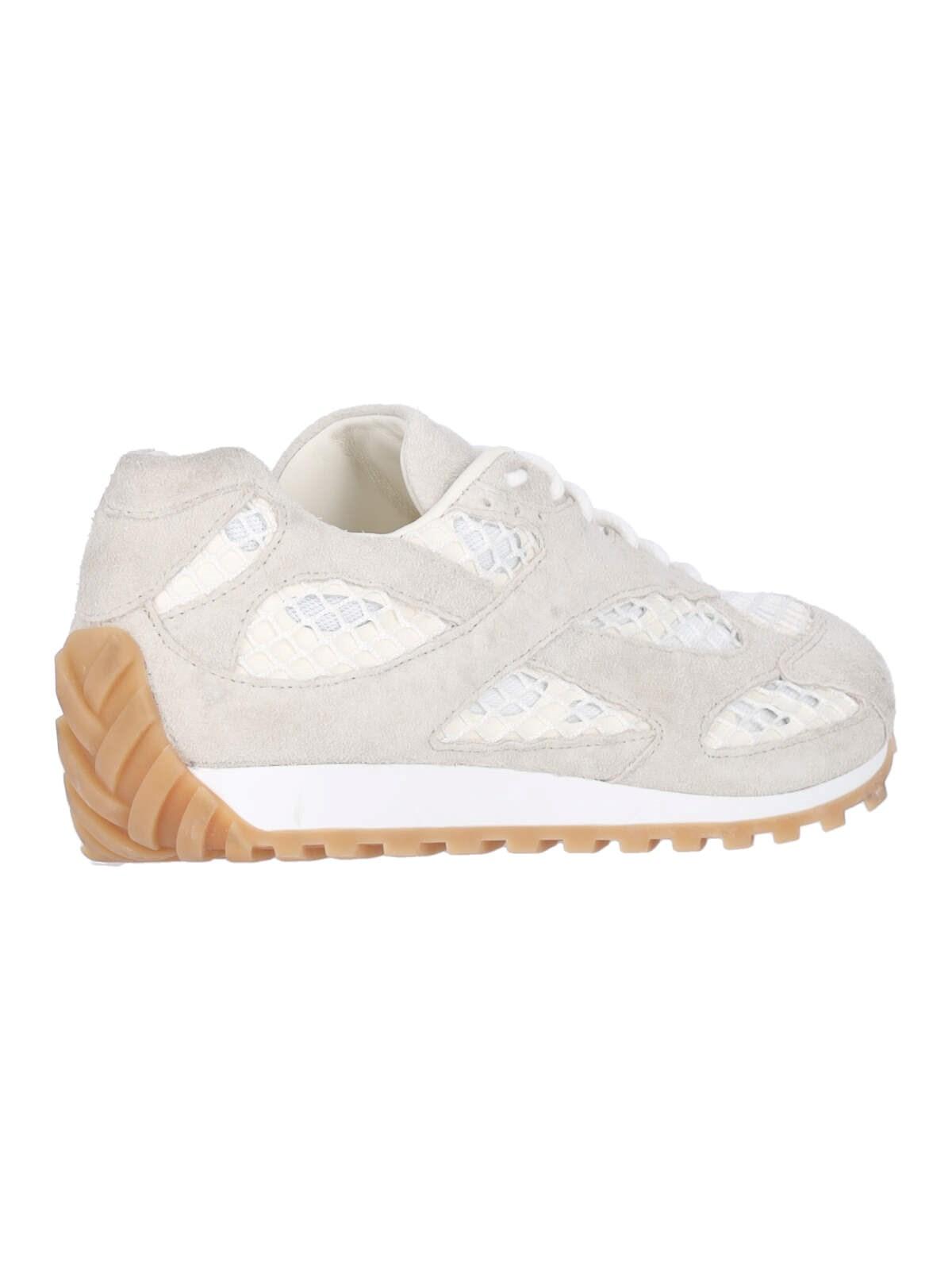 Shop Bottega Veneta Orbit Sneakers In Bianco