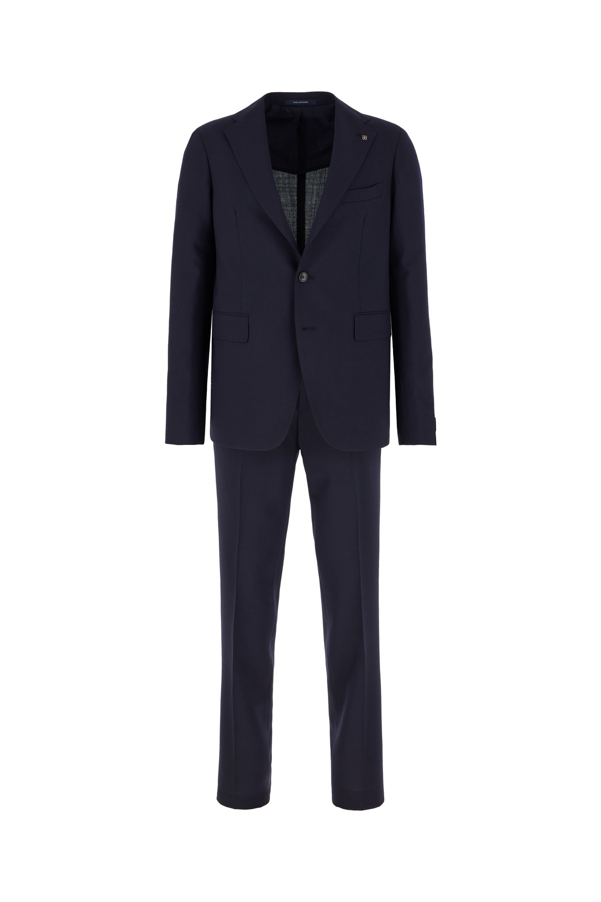 Shop Tagliatore Navy Blue Wool Suit In B1089