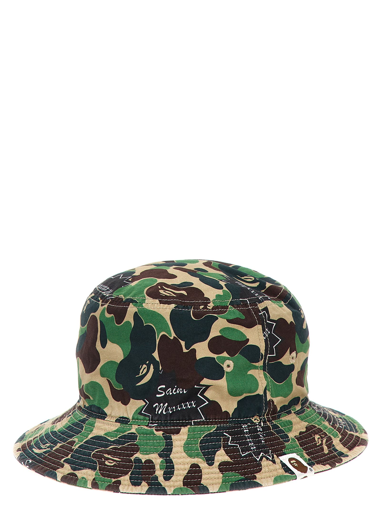 Shop Saint Mxxxxxx Saint Michael X A Bathing Ape Bucket Hat In Multicolor