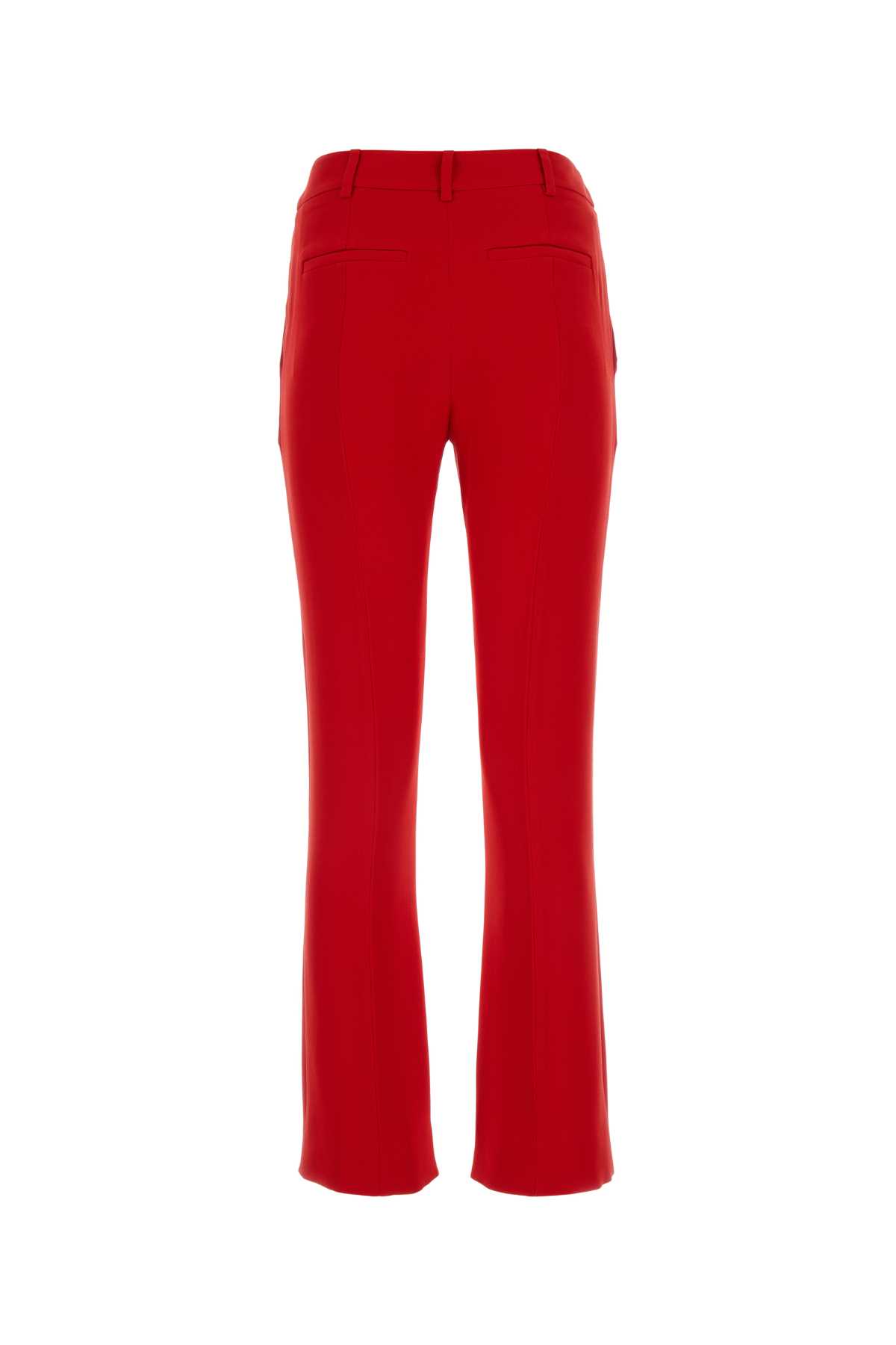 Shop Valentino Red Cady Pant In Rosso