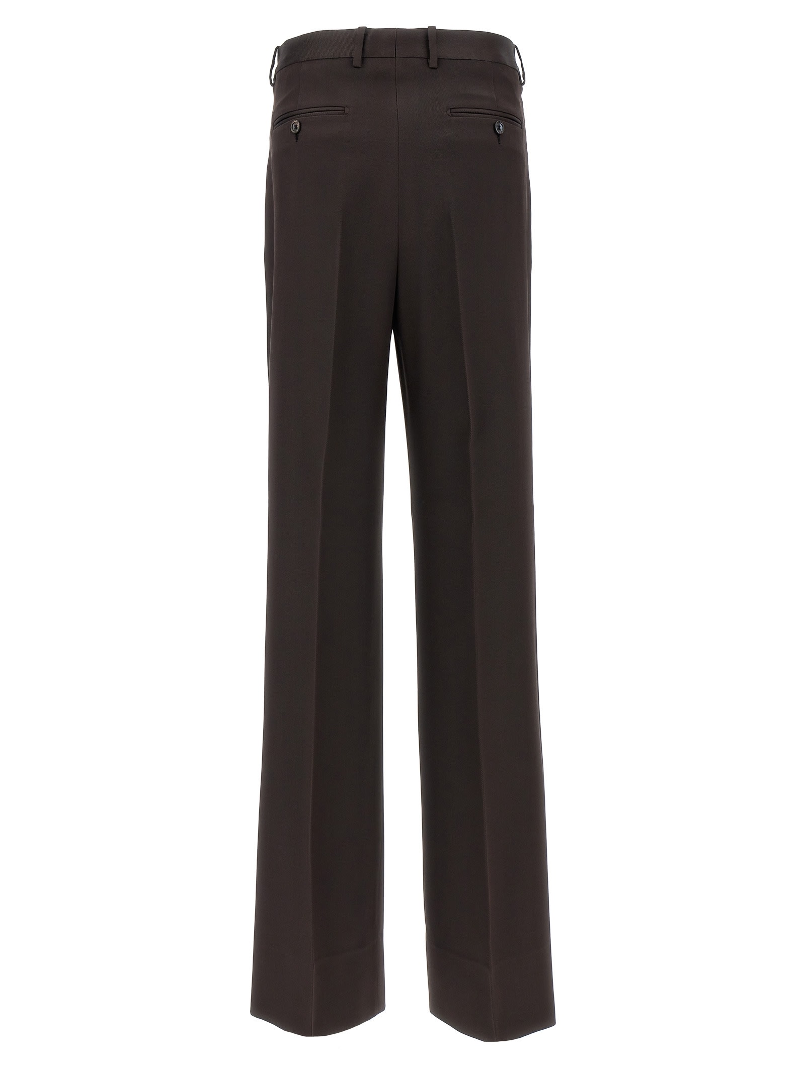 Shop Tom Ford Twill Pants In Brown