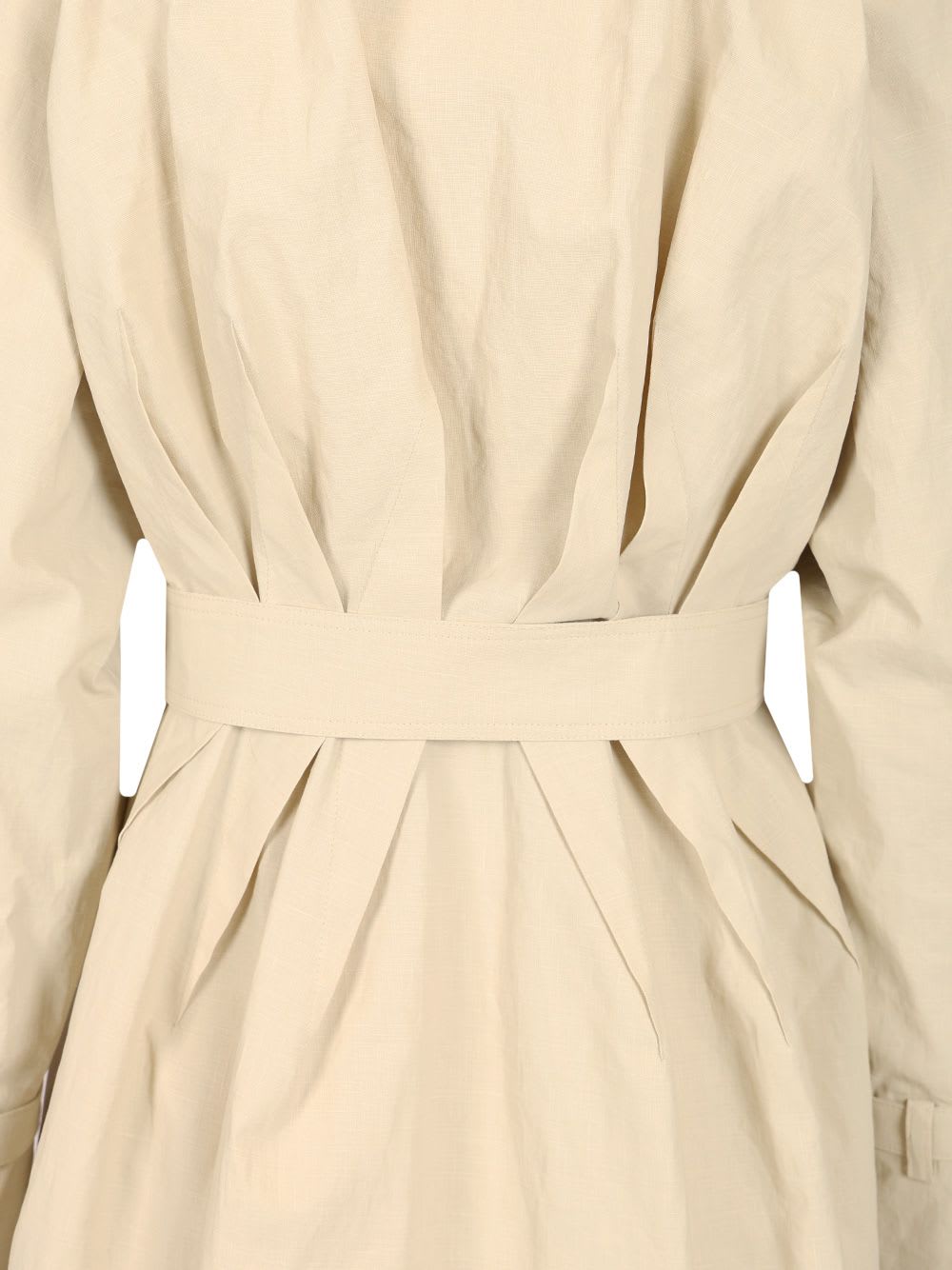 Max Mara Long Trench Coat Ronco In Neutral