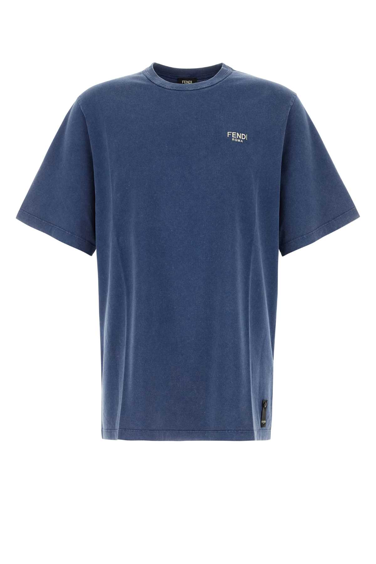 Blue Cotton T-shirt