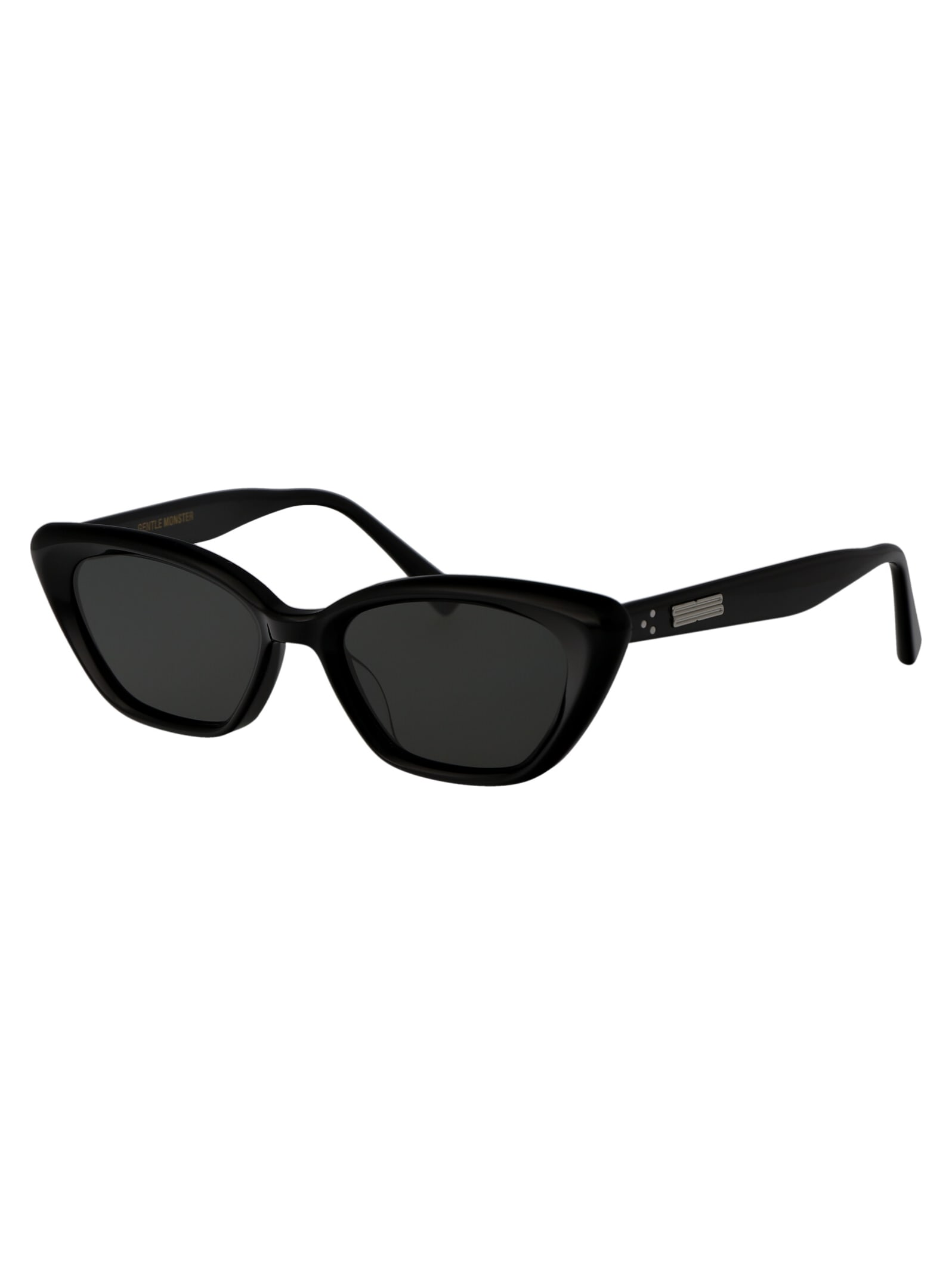 Shop Gentle Monster Terra Cotta Sunglasses In 01 Black