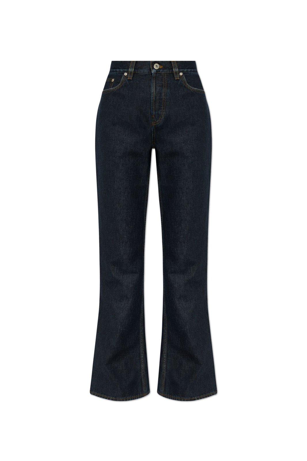 Logo Patch Flared-leg Jeans