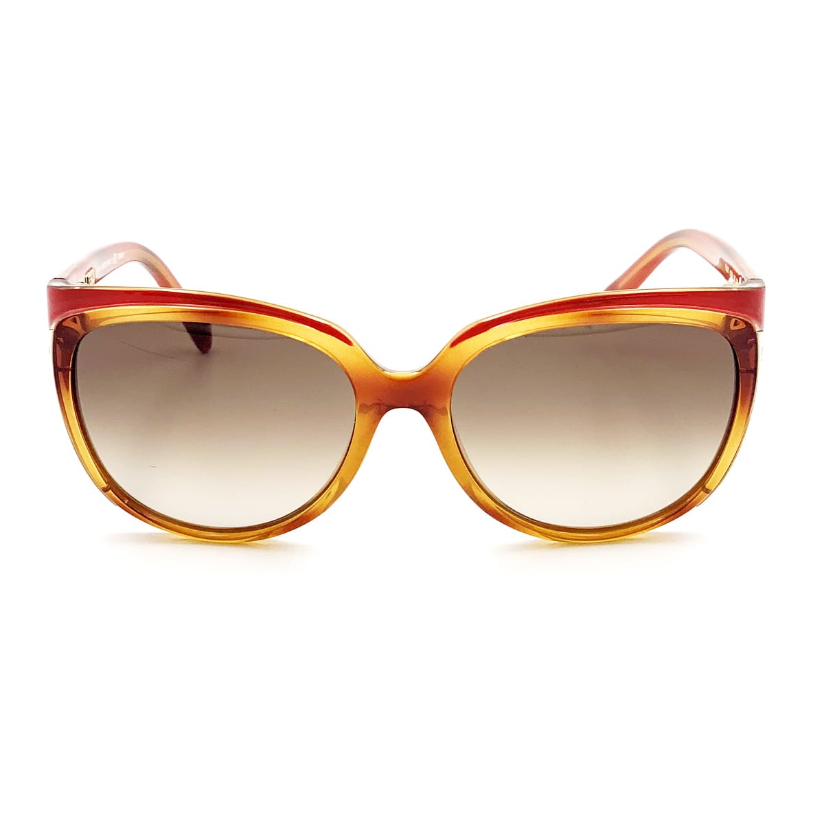 Shop Fendi Sun 5283 18825 725 Blonde Havana Sunglasses In Arancione