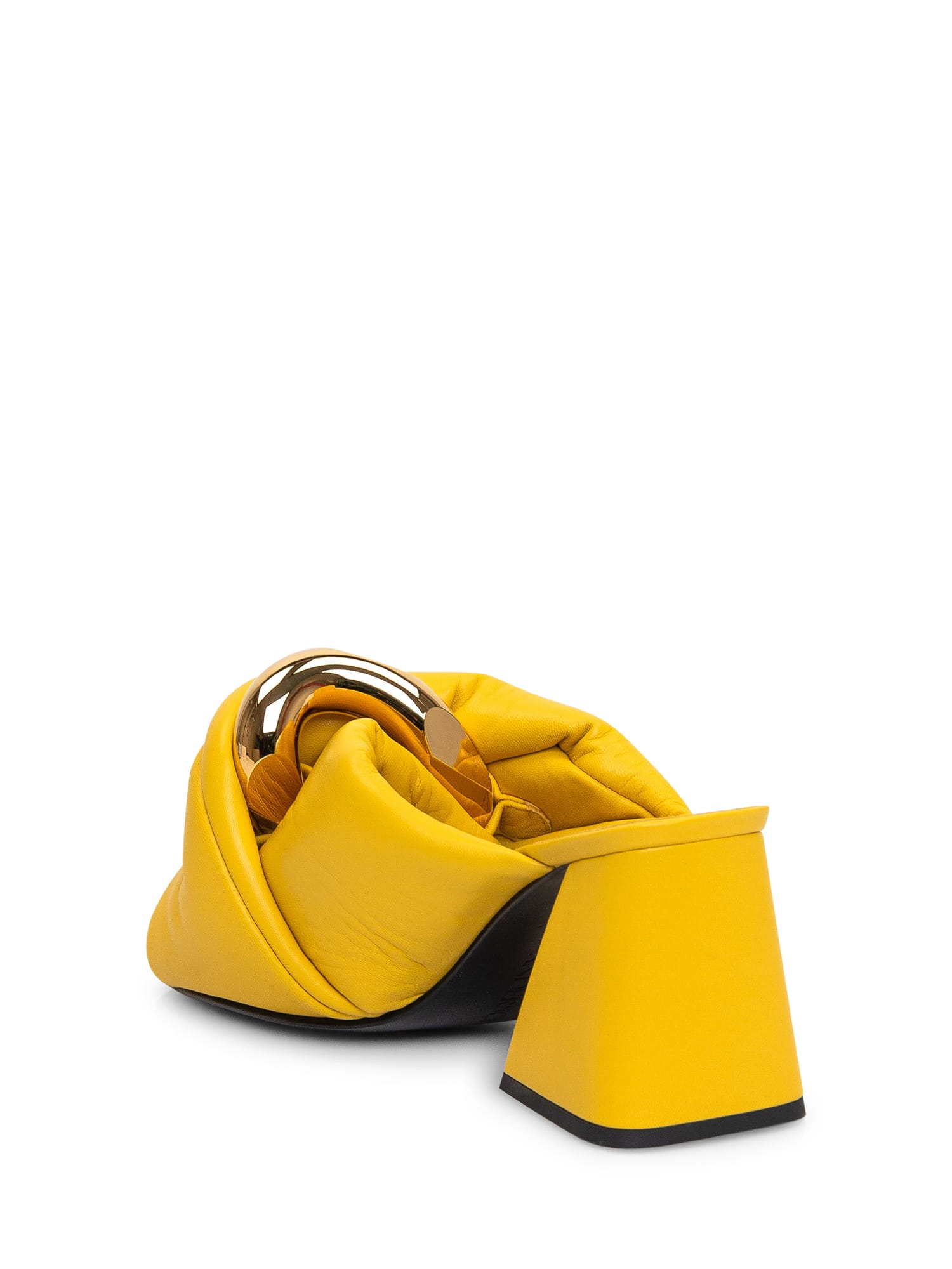 Shop Jw Anderson Twisted Sandal In Yellow