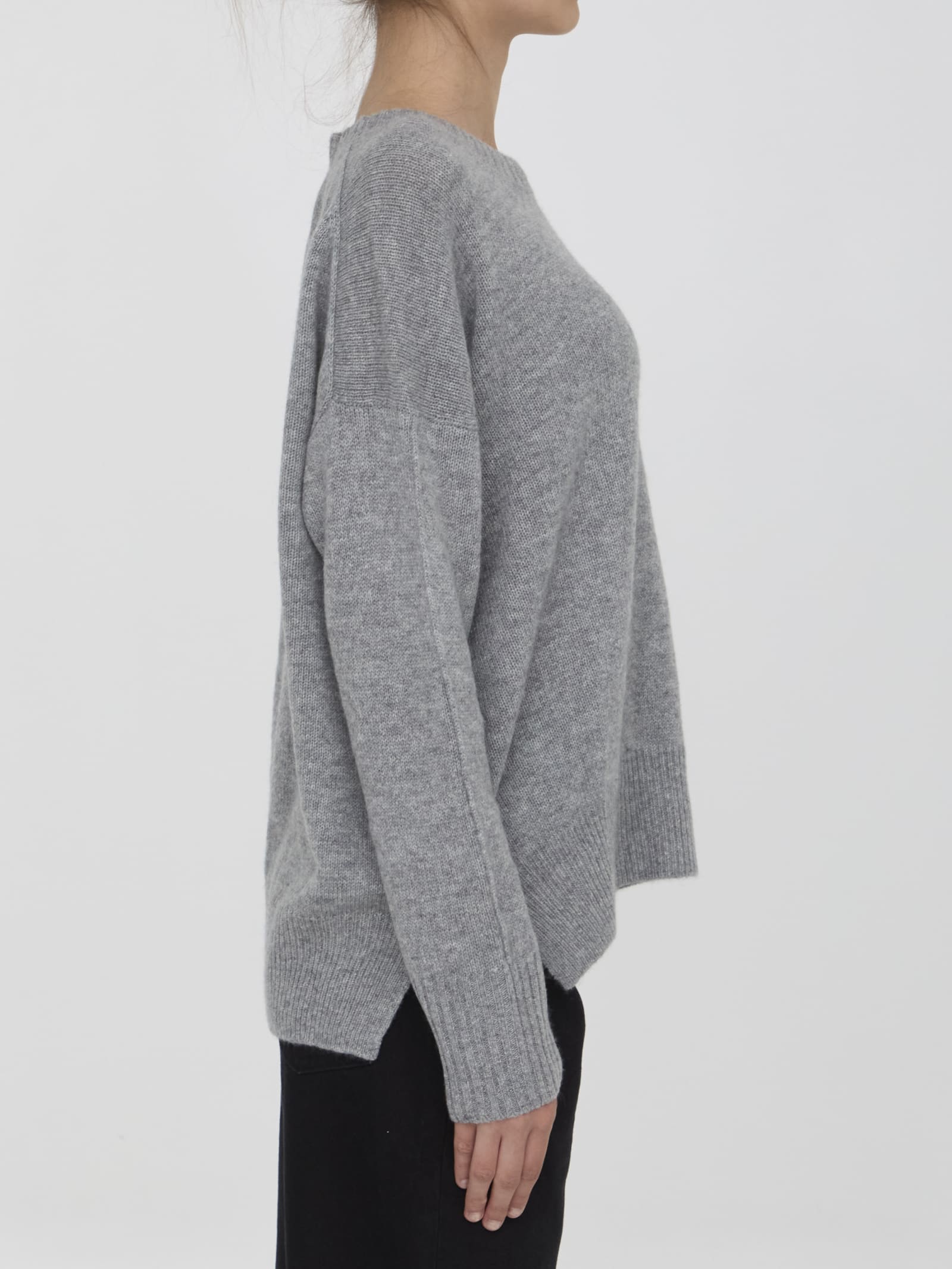 Shop Allude Cashmere Jumper In Grey