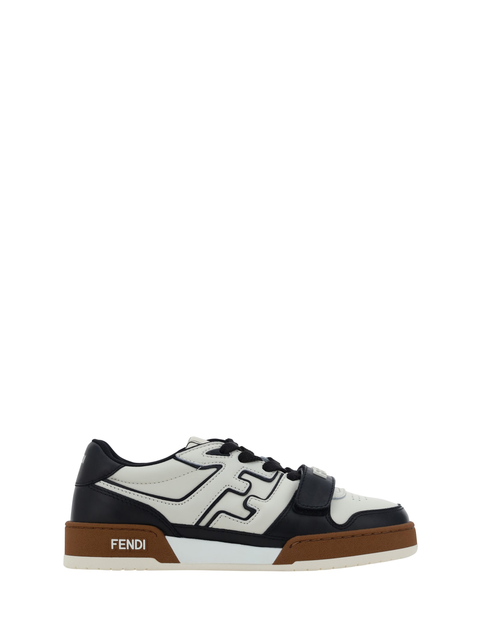 Shop Fendi Match Sneakers In Black